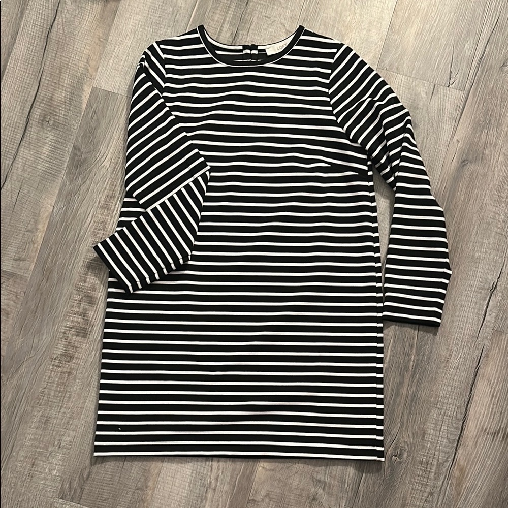 Black and White Striped Dress